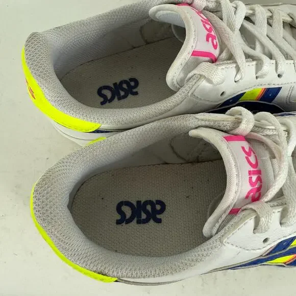 Asics Japan S Platform Sneakers Women's 8 White Leather Lace-Up Athletic Shoes - Picture 9 of 10